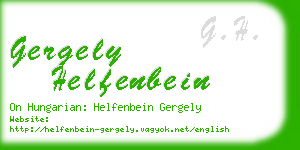 gergely helfenbein business card